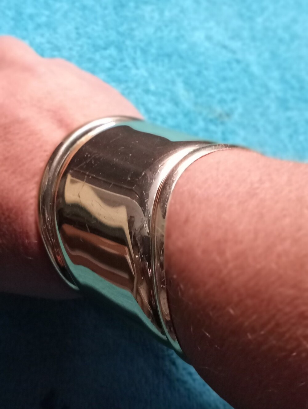 Gold Metallic Cuff Bracelet - Fashion Wearable